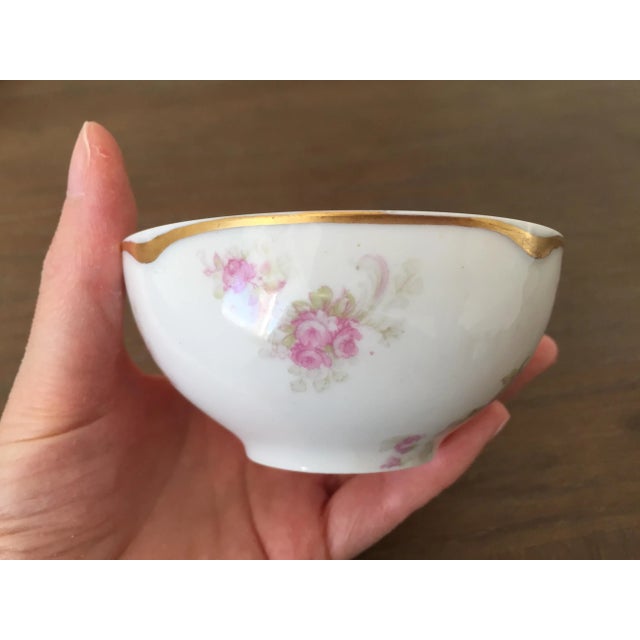 Antique Haviland Limoges Schleiger 228i Pink Roses Flat Tea