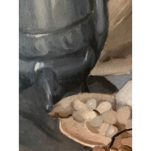 1934 Phyllis Wesley Original Oil on Canvas Still Life “Study in Black and Ochre” – Minneapolis Institute of Arts Exhibition For Sale - Image 9 of 15