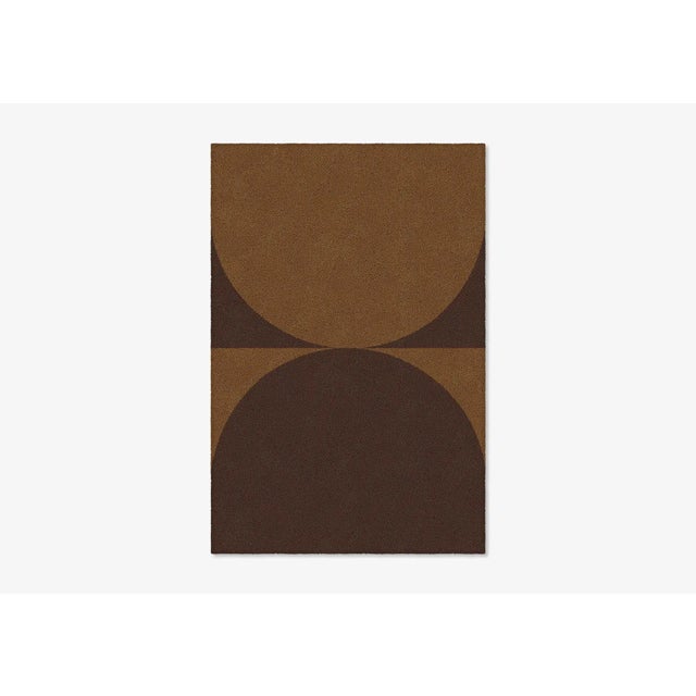 Contemporary Brown/Chocolate Shape in Rug from Marqqa For Sale - Image 3 of 3