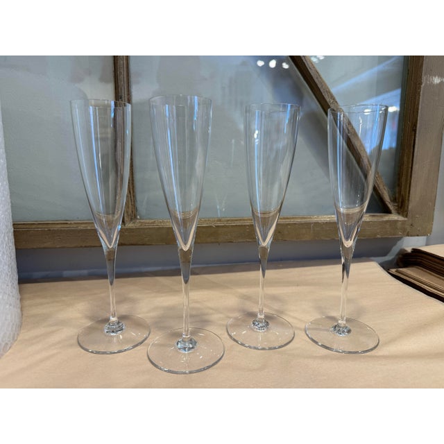 Vintage Baccarat Dom Perignon Champagne Flutes For Sale In Boston - Image 6 of 6