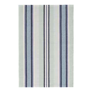 Dash & Albert by Annie Selke Barbados Stripe Woven Cotton Rug, 7' 6" x 9' 6" For Sale