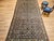 Antique Karabagh Gallery Rug, Hand-Knotted Wool, Allover Geometric Pattern, Navy & Tan, 7' X 14' For Sale - Image 4 of 17