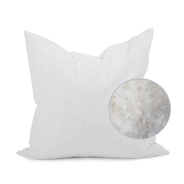 Turquoise 24 x 24 Stanton Turquoise Pillow - Down Insert For Sale - Image 8 of 9