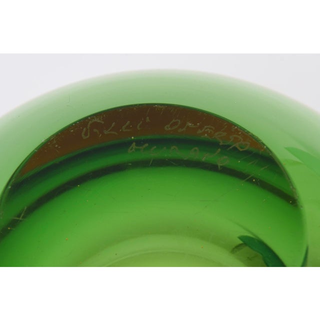 Vintage Murano Sommerso Glass Chunky Geode Bowl Signed Salviati, Italy, 1970's For Sale - Image 11 of 14