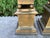 Mid-Century Modern 1960s Pair of Hollywood Regency Brass Obelisks For Sale - Image 3 of 7
