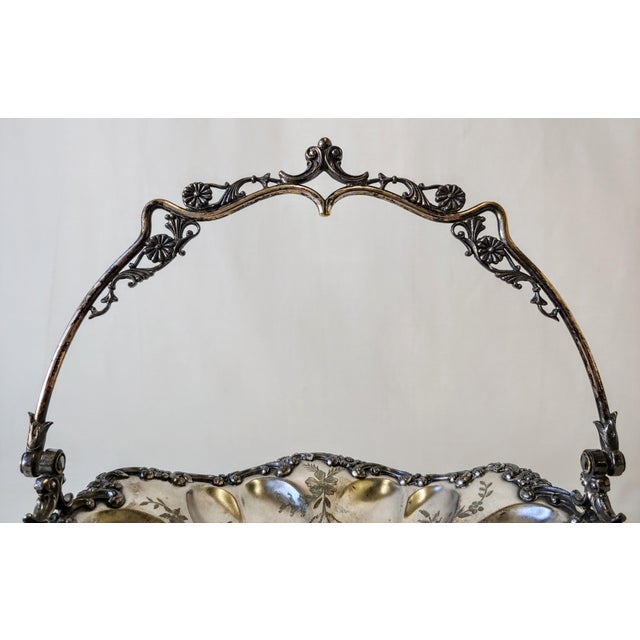 Antique Victorian Silver Plate Bride's Basket Chairish