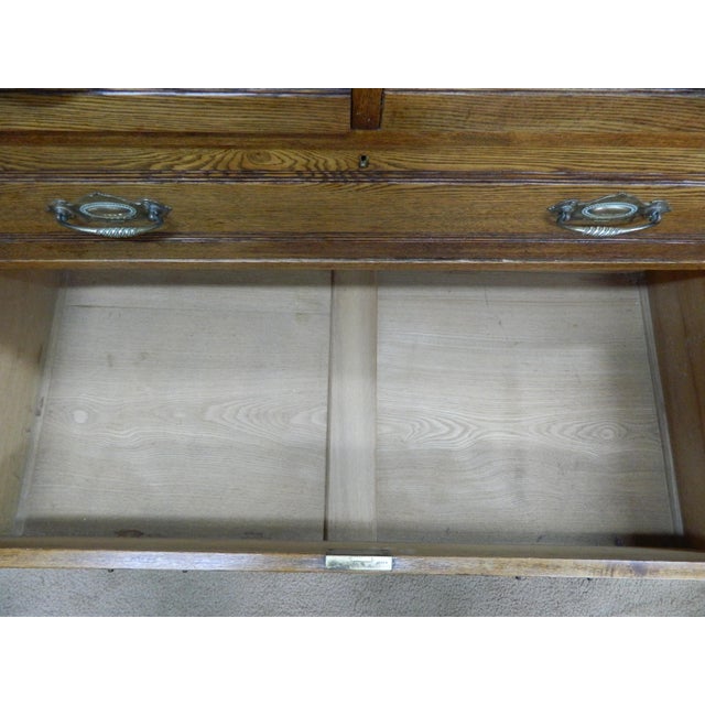 Edwardian Oak Chest of Drawers, 1890s For Sale - Image 17 of 18