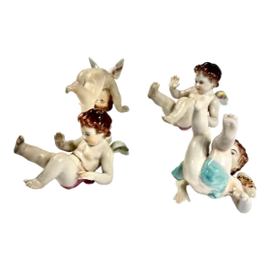 Capo Di Monte Set of 4 Putti