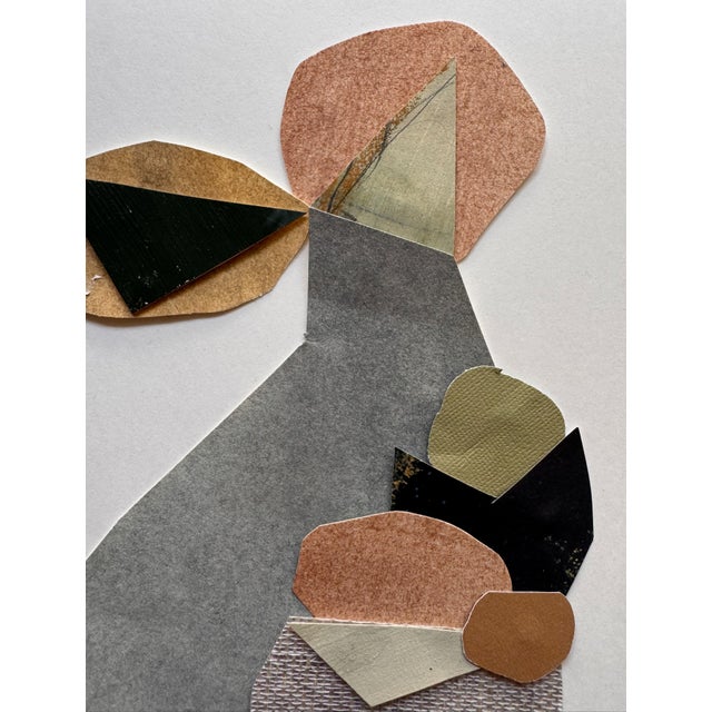 Paper "Vessel 9" Original Mixed-Media Framed Collage on Paper by Zac Woodiel For Sale - Image 7 of 11
