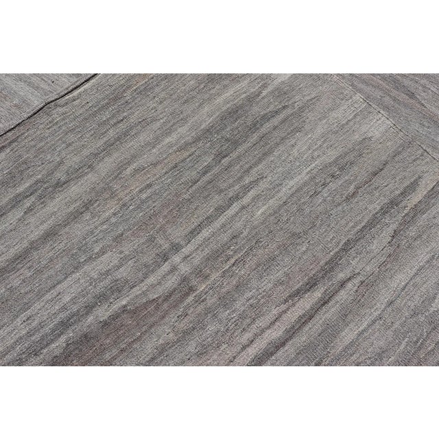Modern Kilim Rug by Keivan Woven Arts, Hand-Woven Wool 9'0 X 11'8 For Sale - Image 12 of 13