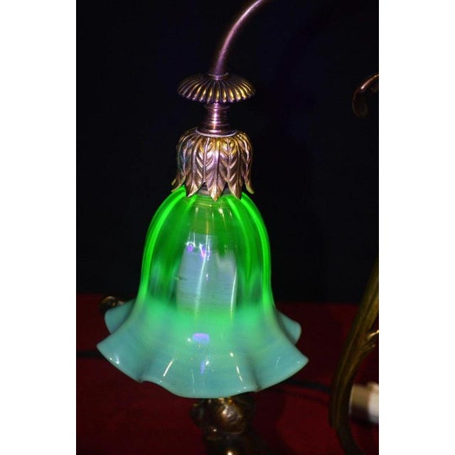 French Art Deco Gilt Bronze Nude Figure Table Lamp, 1930 For Sale - Image 17 of 18
