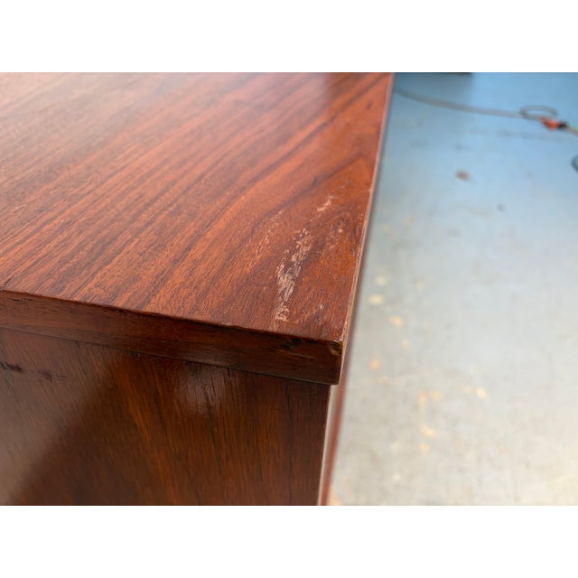 Mid 20th Century Walnut and Burl Credenza by Young Manufacturing For Sale - Image 14 of 15