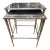 Restoration Hardware Mirrored Nesting Table - Set of Two For Sale