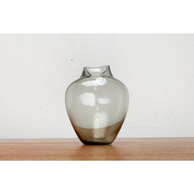 Mid-Century German Fischmaul Glass Vase from Hirschberg, 1960s For Sale - Image 14 of 14
