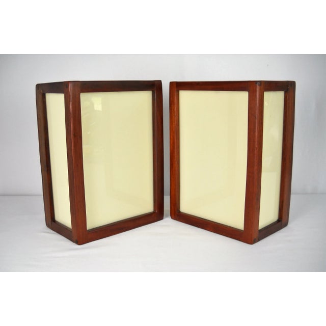 Mid-Century African Teak Sconces, Pair For Sale - Image 12 of 12
