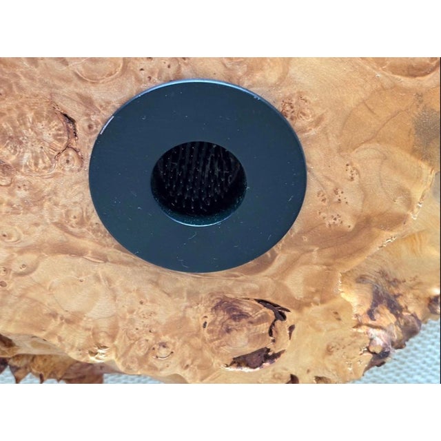 Vintage Large Natural Burl Wood Ikebana Vessel For Sale - Image 4 of 7
