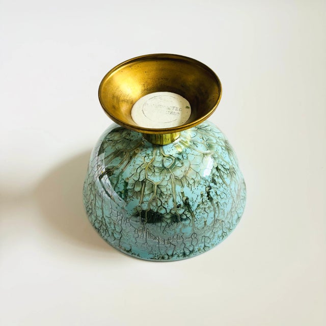 Mid Century Blue Delft Holland Footed Bowl For Sale In San Francisco - Image 6 of 7