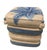 A stunning contemporary Italian ceramic garden stool. Masterfully crafted to resemble a stack of four plush, tasseled...
