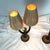 Brown Contemporary Hand Painted Parrot Lamps With Grass Shades For Sale - Image 8 of 13
