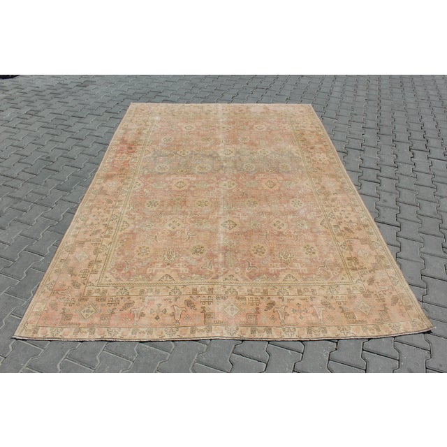 Vintage Turkish Area Rug - 77.5"x112" For Sale - Image 13 of 13