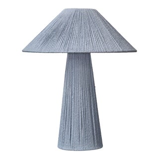 Jamie Young Tension Jute Table Lamp in Blue For Sale