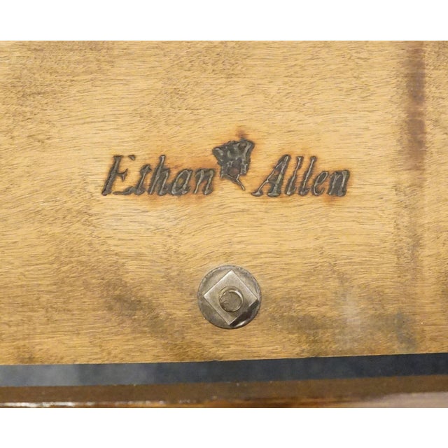 Ethan Allen Royal Charter Solid Oak 102" Pedestal Dining Table 16-6003 For Sale - Image 11 of 12