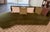 Mid-Century Modern Stunning Olive Green Velvet Curved Sectional Sofa For Sale - Image 3 of 4