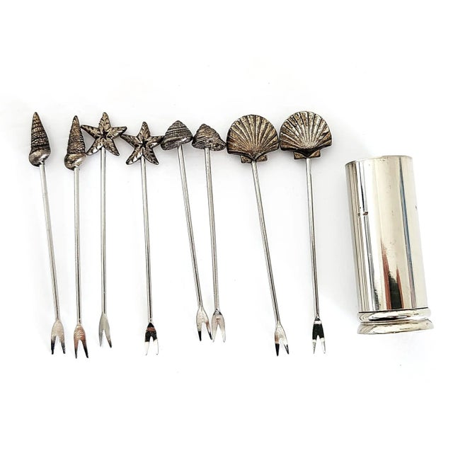 1950s Vintage Mini Pewter Cocktail Barware Set, 21 Pieces For Sale - Image 5 of 11
