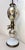 19th Century Large Antique Mercury Glass Brass Seltzer Siphon Bulbous Round Bottle Table Lamp For Sale - Image 5 of 11