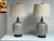 Design Plus Gallery presents Pair of Ceramic Table Lamps. Each lamp showcases a softly contoured bottle-form ceramic body...
