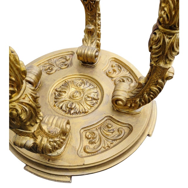 Elevate Your Living Space With This Breathtaking & Unique Baroque-Style Ornate Side Table 1940s For Sale - Image 9 of 12