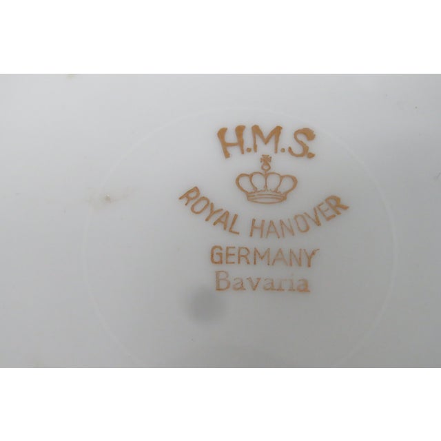 1950s HMS Royal Hanover Germany Bavaria Cup Saucer Dessert Plate 3pc For Sale - Image 9 of 18