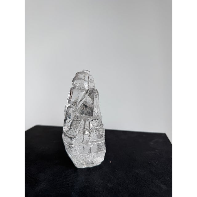 1970s Vintage Swedish Glass Ship by Uno Westerberg for Pukeberg Glass, 1970s For Sale - Image 5 of 5