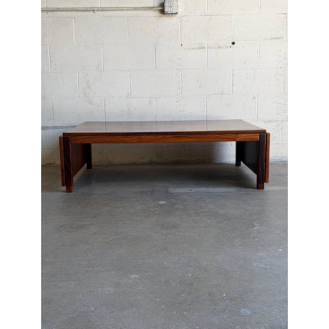 1960s Vintage Danish Mid-Century Modern Rosewood Drop-Leaf Coffee Table 1960s For Sale - Image 5 of 10