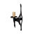 Gothic Late 19th Century Forged Iron Sconce With Scalloped Bobeche For Sale - Image 3 of 6