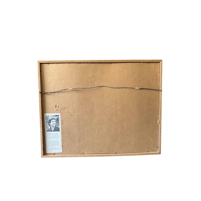 1990s 1990s Framed Embossed Lithograph Titled "All in a Row" by Artist Brooke Morrison. For Sale - Image 5 of 5