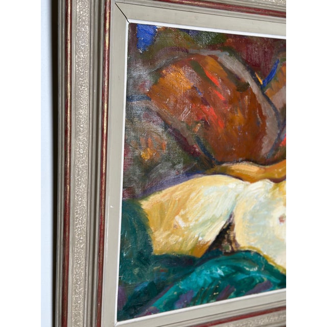 Bengt Ellis, Nude Model, 1960s, Oil on Canvas, Framed For Sale - Image 5 of 17