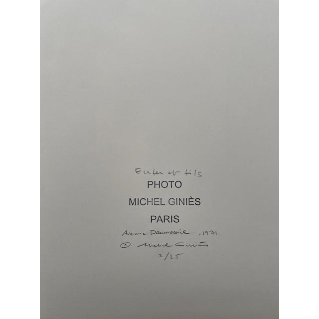 Modern Michel Giniès, Hell and Sons, 1971, Silver Print For Sale - Image 3 of 4
