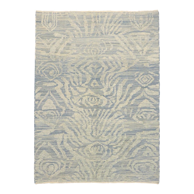 Early 21st Century Vintage Turkish High-Low Textured Rug, 08'09 X 12'00 For Sale