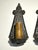 Pair of Antique c.1920’s Art’s & Crafts / Spanish Revival Hammered Iron With Fleur-De-Lis Motif Wall Sconces With Original Candle Sleeve Socket Covers For Sale In Phoenix - Image 6 of 9