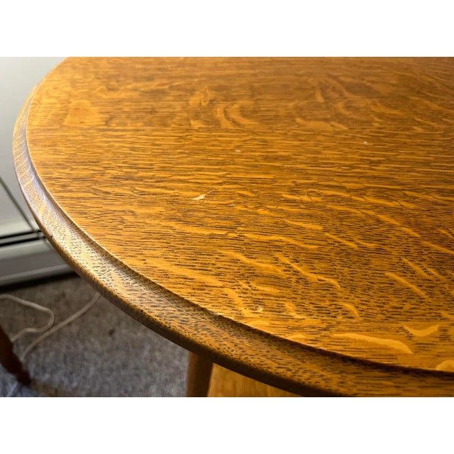 Late 19th Century Antique Oak Parlor Stand For Sale - Image 4 of 9