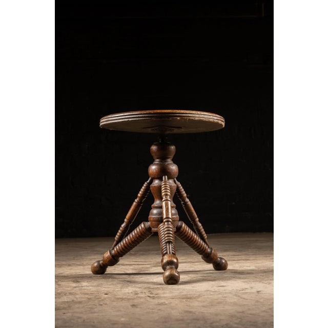 Late 20th Century Late 20th Century Adjustable Machinist Stool by Lyon & Healy For Sale - Image 5 of 8