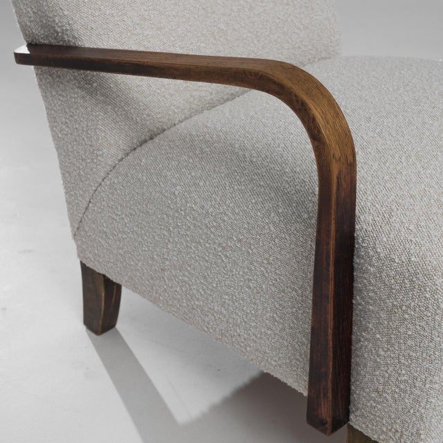 Mid 20th Century 1960s Czech Upholstered Armchair by J. Halabala For Sale - Image 5 of 6