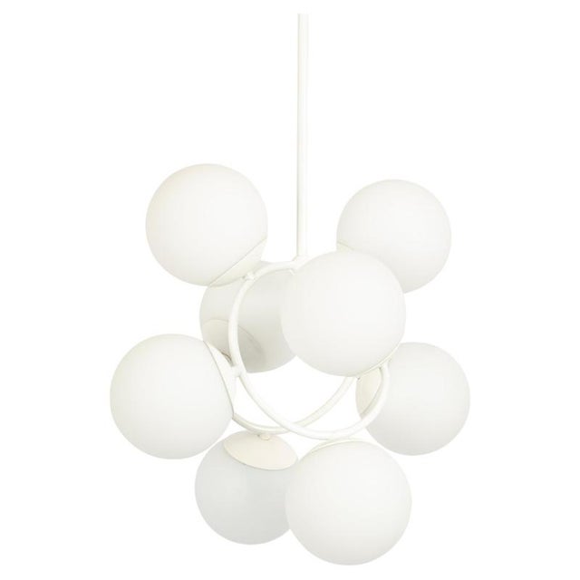 Mid-Century Orbital Pendant Lamp attributed to Kaiser Idell / Kaiser Leuchten, Germany, 1970s For Sale - Image 14 of 14