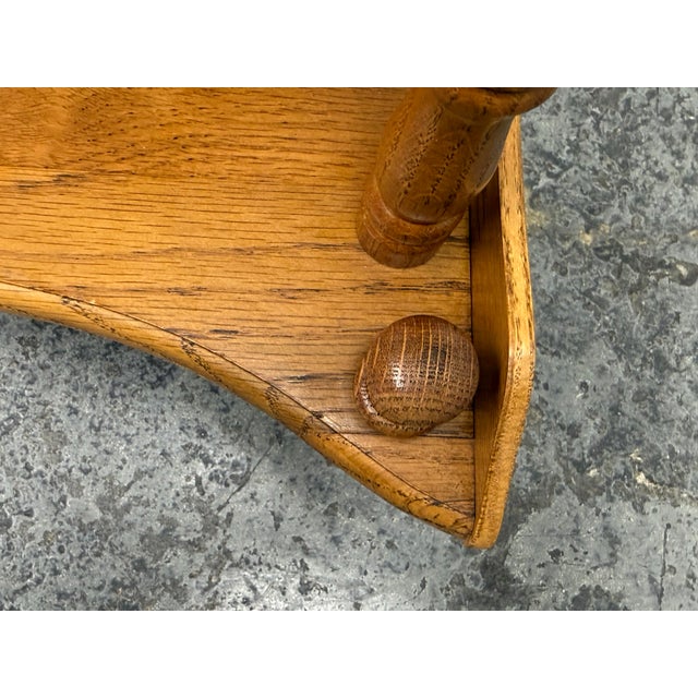 Oak Wood Corner Display Shelving, Circa 1920's For Sale - Image 11 of 12