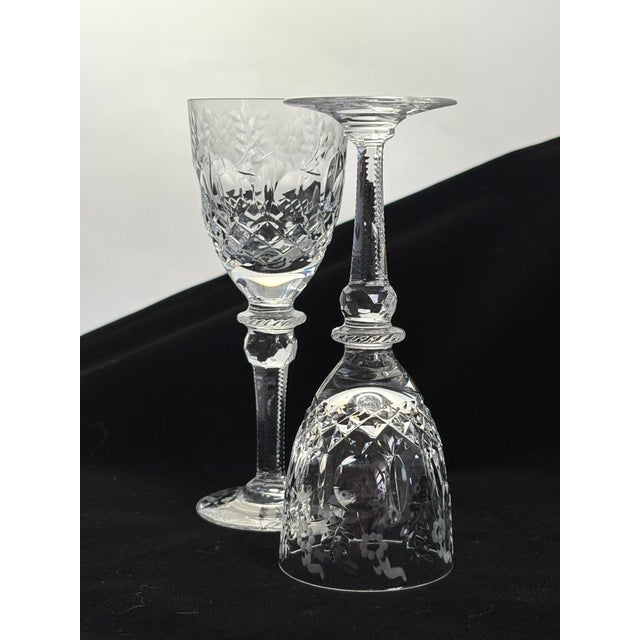 Vintage Rogaska Crystal Cordial Glasses- Set of 4 For Sale - Image 4 of 9