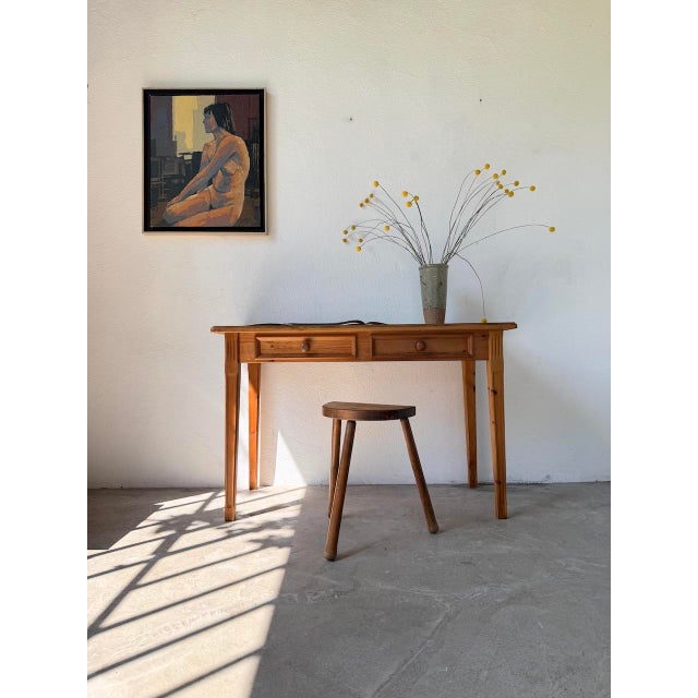 Oak Tripod Stool, 1950 For Sale - Image 3 of 18