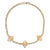Retro 40s Necklace 14k Gold Snake Chain Geometric Stations For Sale