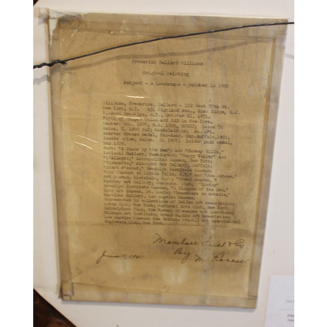 Circa 1900 American Oil on Canvas Painting by Frederick Ballard Williams For Sale - Image 9 of 9