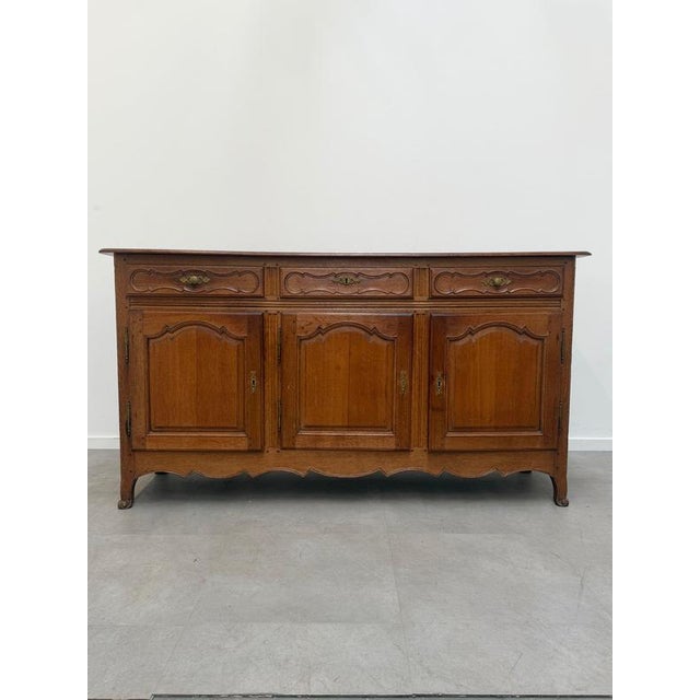 Wood Antique French Oak Sideboard, 1800s For Sale - Image 7 of 9
